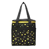 TRIAGE Lunch Bags (YELLOW) Branded Premium Quality Carry on Tote for School Office Picnic Travel Camping Outdoor Pouch Holder Handbag Compact Heat Preservation Waterproof Hygiene Meal Prep Box Bag for Men Women and Kids