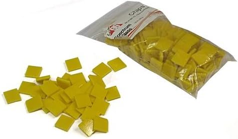 Spectrum Fusible Glass Chips 1/2 Inch Tiles Sunflower Opal