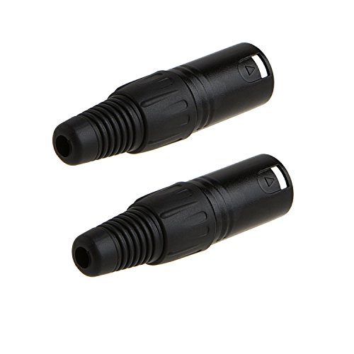 karcy 6pcs3 Pin XLR Solder Type Microphone Line Audio Microphone Cable Male Connector