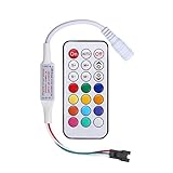 HAMRVL Wireless Mini RF LED Remote Controller 21Key 300 Color Modes SP103E for DC 12V WS2811 WS2812B LED Dream Color LED Strip Module Pixel Light Lamp