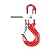 Anzio Half-Link Clevis Safety Latch Swivel Winch Hook Compatible with 4X4 Wrangler Off-Road WLL 17,000 lbs (17,000 lbs, Red)