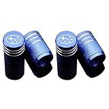 Car Tire Air Valve Caps- Auto Wheel Tyre Dust Stems Cover with Logo Emblem Waterproof Dust-Proof Universal fit for Cars, SUV, Truck, Motorcycles 4 Pieces