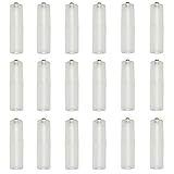 Lontenrea 18 Pcs Transparent AAA to AA Battery Converter Adapter Case AAA Battery Case (18 Pcs AAA Battery Case)