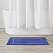 Amazon Basics Banded Bathroom Bath Mat, Navy Blue, 31