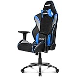 AKRacing Core Series LX Gaming Chair with High Backrest, Recliner, Swivel, Tilt, Rocker and Seat Height Adjustment Mechanisms with 5/10 Warranty - Blue