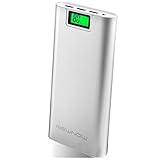 NewNow Portable 20000mAh Power Bank USB External Battery Pack Backup Battery Power Charger with 3 Port USB Output for SmartPhones and Tablets