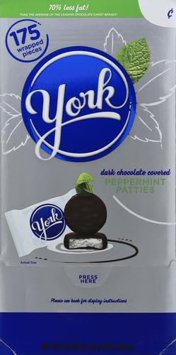 YORK DARK CHOCOLATE PEPPERMINT CANDY (PATTIES), 5.25 POUNDS