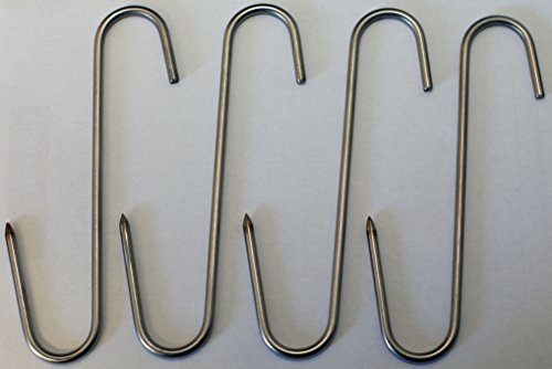 Meat Hooks, Pot Hooks, 7 Inch, Pack of 4 Pieces