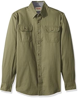 Men's Long-Sleeve Classic Woven Shirt,