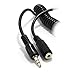 kenable Coiled 3.5mm Stereo Jack to Socket Headphone Extension Cable Lead 4m (~13 feet)