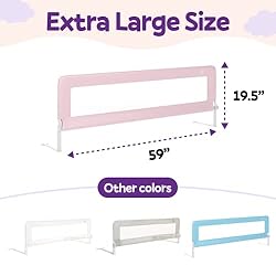 ComfyBumpy 59 inch Extra Long Bed Rail for Toddlers