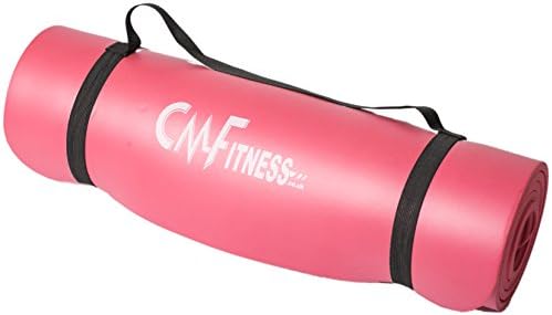 CM Fitness Yoga Mat Large Thick Exercise Mat Non-Slip With Carry Strap For Pilates 183cm Length x 60cm Width x 1.2cm