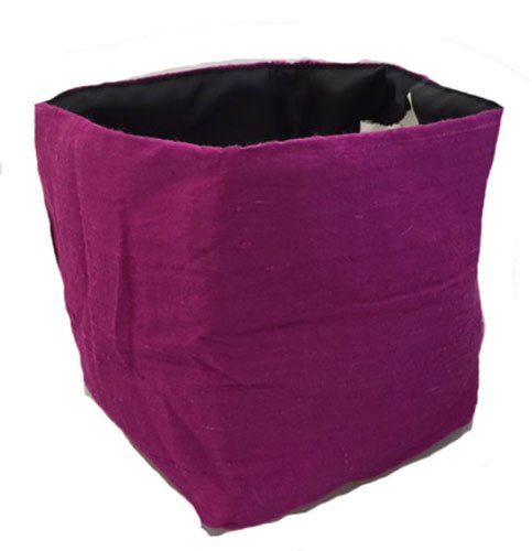 Bean Frame Bean Bag Botton Silk Container (Small, Fuchsia)