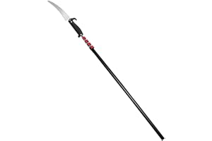 POOPLE 20ft Telescoping Extension Manual Pole Saws for Tree Trimming | Tree Branches Pruner | Long Extendable High Pole Pruning Saw with Blade | Tree Trimmer with Adjustable Pole (27FT Reach)