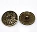 PEPPERLONELY Brand 10PC Antiqued Bronze Round Scrapbooking Sewing Buttons 25mm (Approximately 1 Inch)