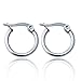 Jstyle Jewelry Women's Cute Small Hoop Earrings Stainless Steel 4 Pairs a Set