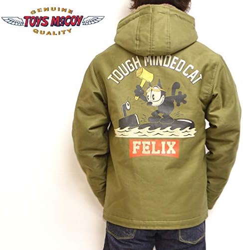 Amazon トイズマッコイ Toys Mccoy Tmj1814 N 1 フードコートフィリックスザキャット デッキジャケット タフマインデッドキャット メンズ アウター サイズ４４ｘｘｌ コート ジャケット 通販