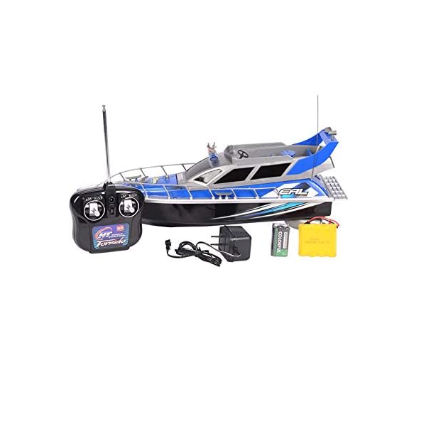 NANE Rc Polizeiboot Ferngesteuertes Boot Polizeischiff Rennboot Küstenwache,Blau – Bild 7