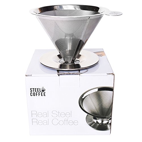 image for Steel Coffee Reusable​ ​Pour​ ​Over​ ​Coffee​ ​Dripper