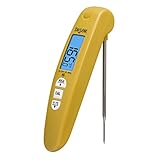 Taylor Precision Products Digital Turbo Read Thermocouple Thermometer With Folding Probe, Yellow
