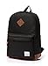Vaschy Unisex Classic Water Resistant School Rucksack Travel Backpack 14Inch Laptop