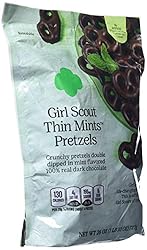 Girl Scout Thin Mints Pretzels 100% Real Dark