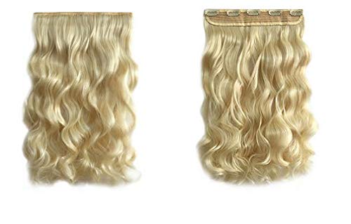 Creamy White Hair Extension Soft Long Curly Hair Wig For Female