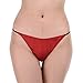 93% Silk 7% Spandex Women's Low Rise Sexy Thong 015 Aqua S/M
