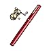 Sportsvoutdoors Telescopic Protable Pocket Fish Pen Carbon Fishing Rod Pole + Reel (Red)