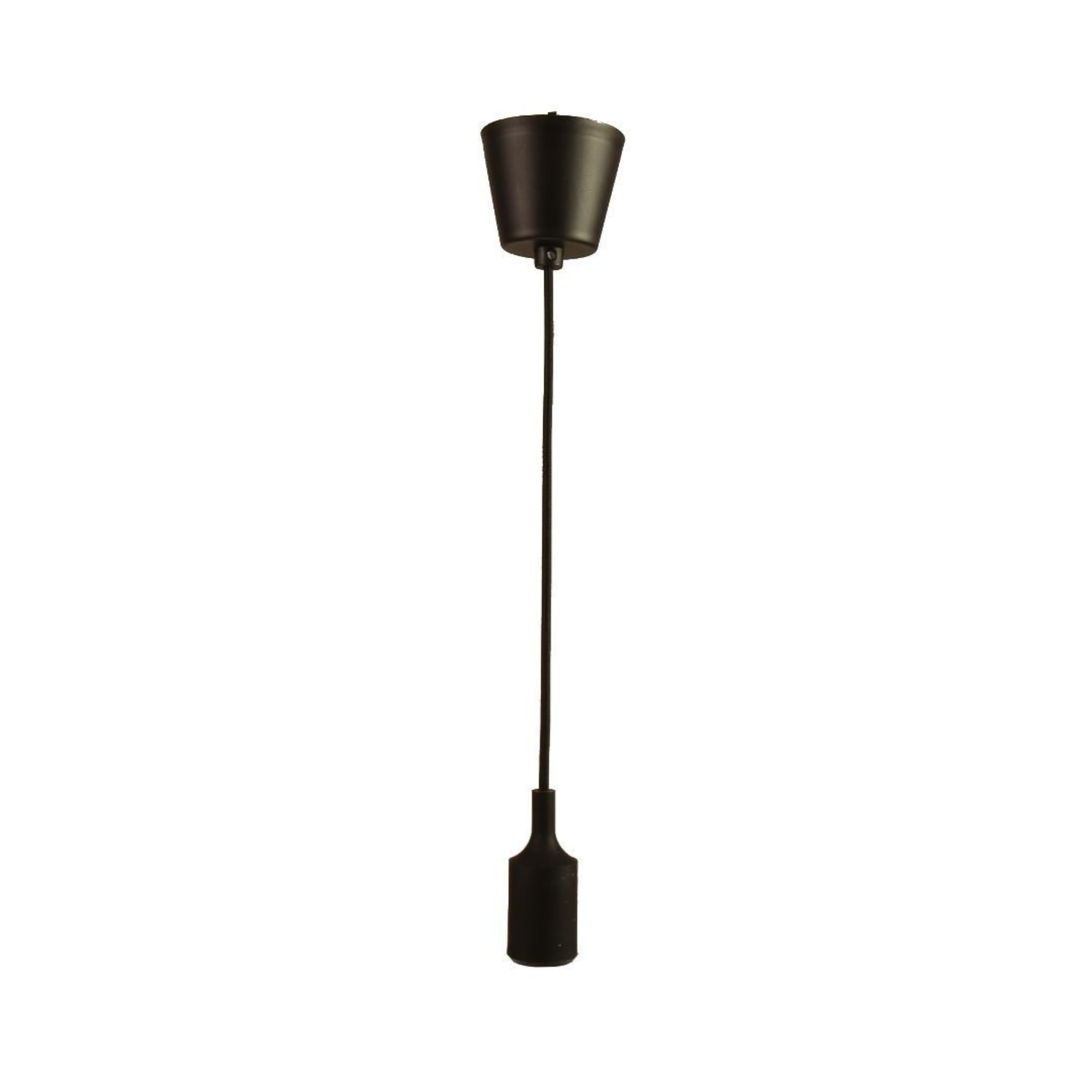 JANDEI - E27 Silicone Lampholder, Pendant Lamp with 90cm Adjustable Cord. Decoration Living Room, Bedroom, Bedroom, Commercial. Colour Black