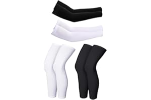 Luwint Kids UV Sun Protection Arm Sleeves Compressive Leg Sleeves Cooling Cover for Children