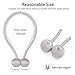 SPLF Magnetic Curtain Tiebacks with Unique Wooden Balls, 2 Pack Decorative Drapery Holdbacks Rope Holder for Home Kitchen Office Window Sheer Blackout Drapes, Silver-Gray