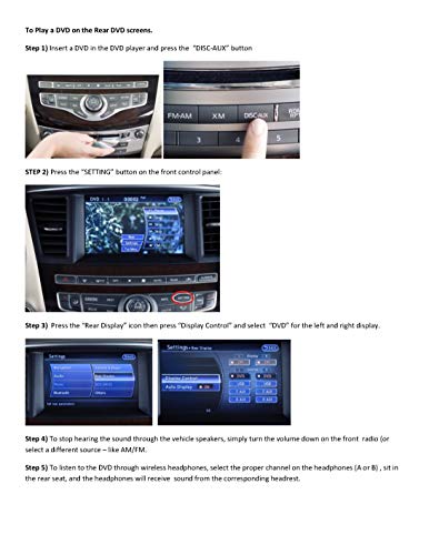 Wireless Headphones for the Infiniti QX DVD Player System - 2 Programmed IR Headsets