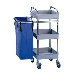 Jofel AL50350 kelnerwagen, metaal, 3 kleine vakken en 1 tas