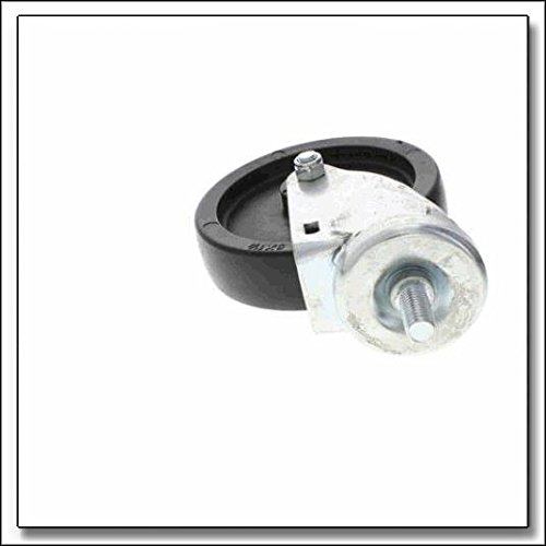 BEVERAGE AIR Medium-Duty 5" Threaded Stem Caster Black Plastic Hub 401-275A
