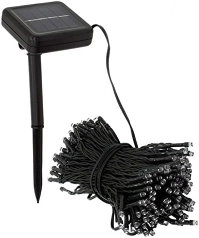 100 LED Solar String Light Warm White Multicolor Waterproof Outdoor Garden Party Christmas Wedding Decking (White)