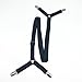 The Nyche Designs Crisscross 2 Way Adjustable Bed Sheet Straps Suspenders Grippers Fasteners for All Bedsheets Fitted Sheets Flat Sheets (Set of 2, Black)