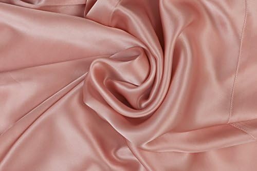 Pair Luxury Pure Charmeuse Mulberry SILK Pillowcase​s Housewife (Baby Pink)