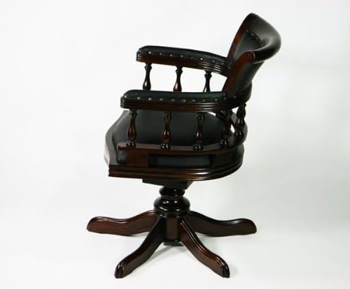 Amazon Co Jp マホガニー 無垢材 本革 Ceoチェア プレジデントチェア エグゼクティブチェア アンティーク調 文房具 オフィス用品