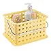 InterDesign Storage Organizer Basket, for Bathroom, Health and Beauty Products - Small, Yellow