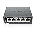 D-Link DES-105/B, Fast Ethernet Switch, 5 Port Unmanaged 10/100 Metal Fanless Desktop or Wall Mount Design