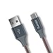 IMKEY Premium 6.5 Feet Tangle-Free Braided Micro USB 2.0 Sync Data Fast Charging Cable For Samsung,Google Nexus,Kindle,LG,HTC,Nokia,Motorola,Blackberry,And More - (Red)