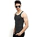 Odoland Men's Body Shaper Slimming Shirt Tummy Vest Thermal Compression Base Layer Slim Muscle Tank Top Shapewear, Gray, M