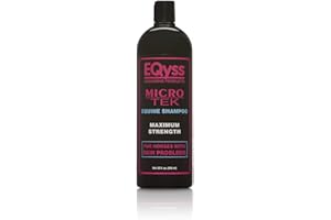 EQyss Micro-Tek Equine Itch Relief Shampoo - Soothes Irritated Skin, Stops Itching, Scratching, Rubbing - for all Horses, Ponies, Mares, Foals (32 oz)