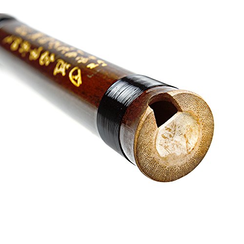 Separable Brown Vertical Bamboo Flute Key G Traditional Chinese Musical Instrument Woodwind Music Instrument Xiao