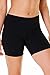 90 Degree By Reflex Womens High Waisted Biker Shorts Ribbed Workout Yoga Running Tummy Control Spandex Short - Black - Medium