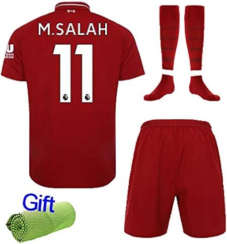 FC FirstClass 2019 Football Soccer Kids Home Kit Red Jersey & Shorts &Socks &Ice Face Cloth 3-12 Years Sportwear Suit