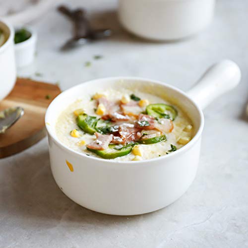 image for Sweese 1314 Porcelain Onion Soup Bowls with Handles - 15 Ounce for Sou