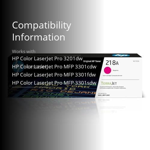 HP 218A Magenta Toner Cartridge | Works with Color Laserjet Pro 3201, MFP 3301 Series | W2183A