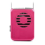 O2COOL Deluxe Necklace Fan, Raspberry
